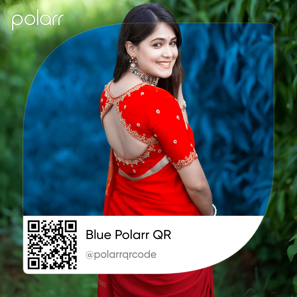 Blue Polarr QR Code
