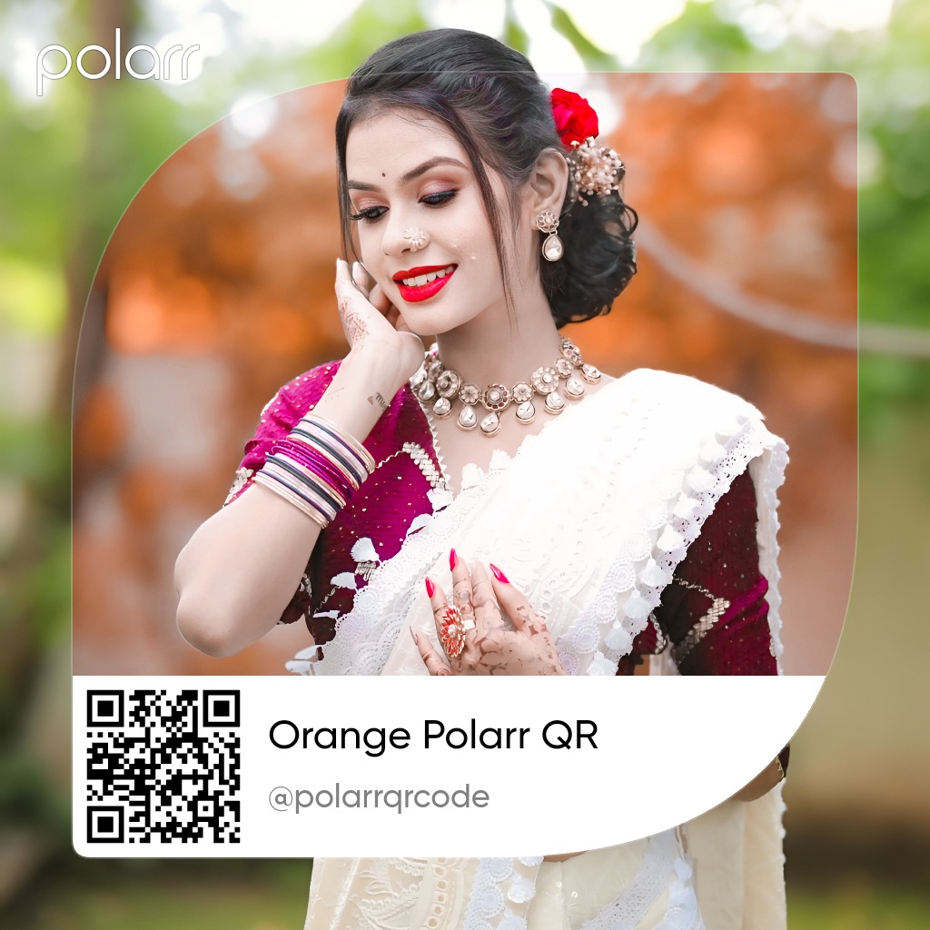 Orange Polarr QR Code