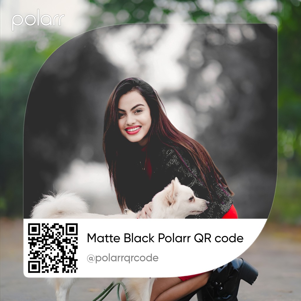 Matte Black Polarr QR Code