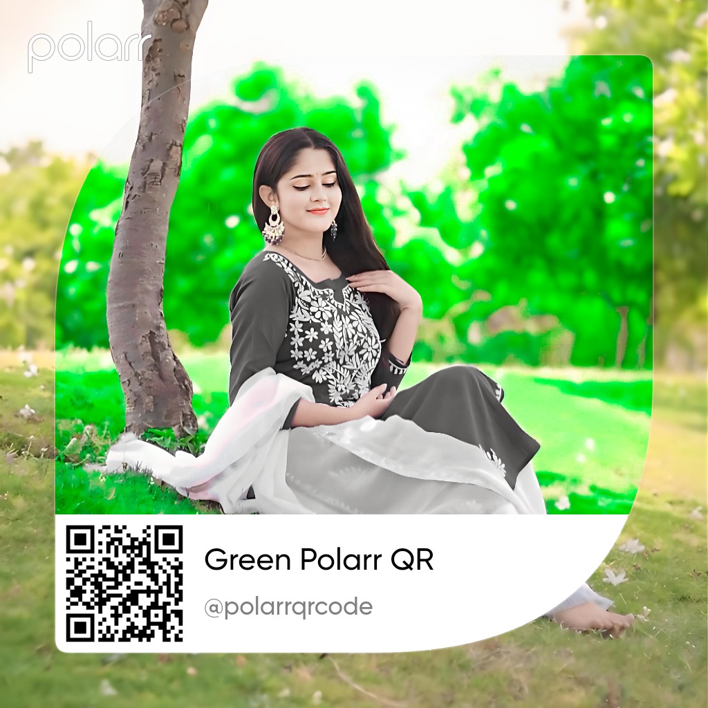 Green Polarr QR Code