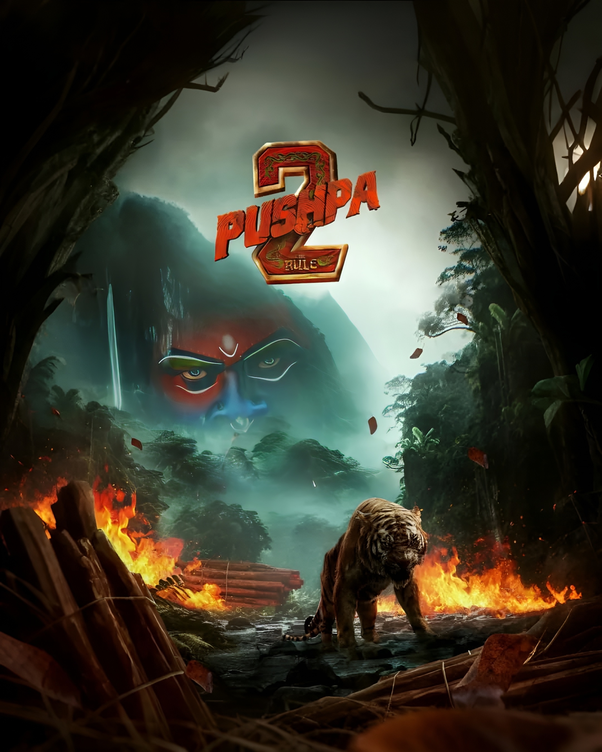 Pushpa 2 Photo Editing Background 