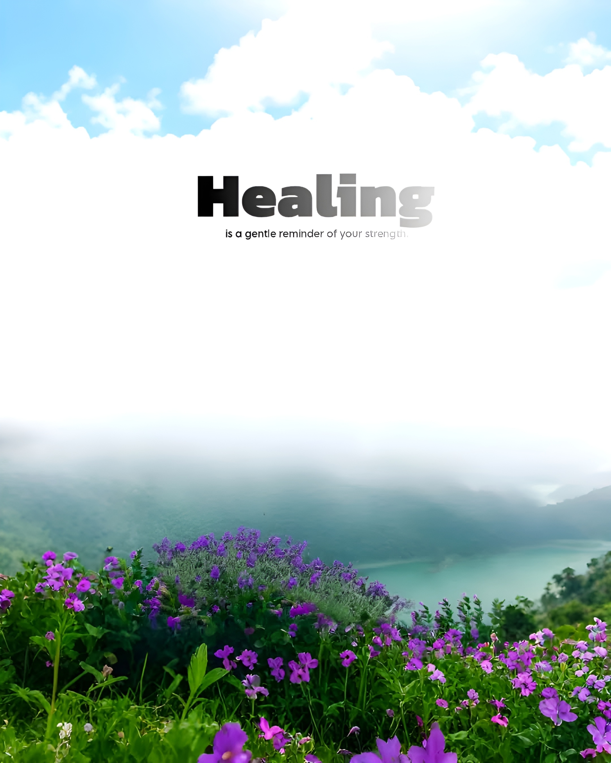 Foggy Nature Healing Editing Background 