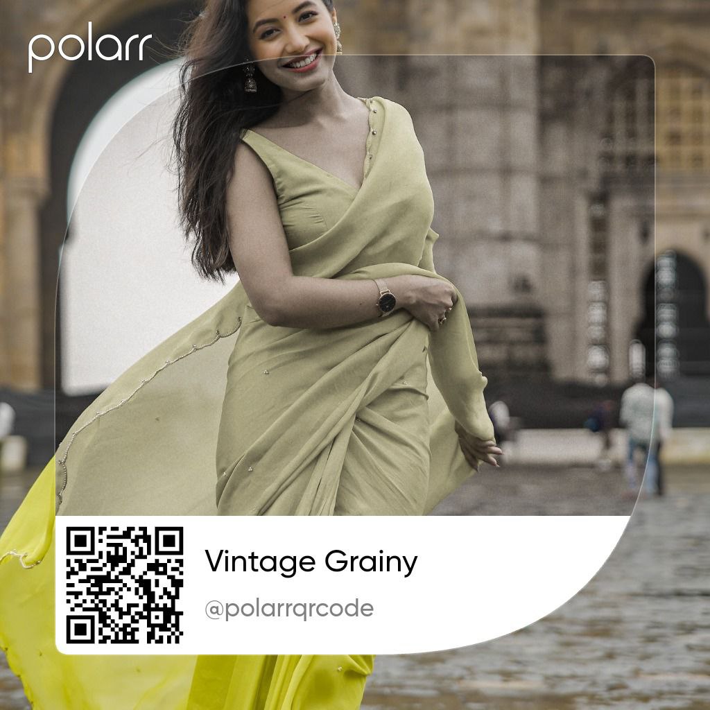 Vintage Grainy Polarr QR Code Filter