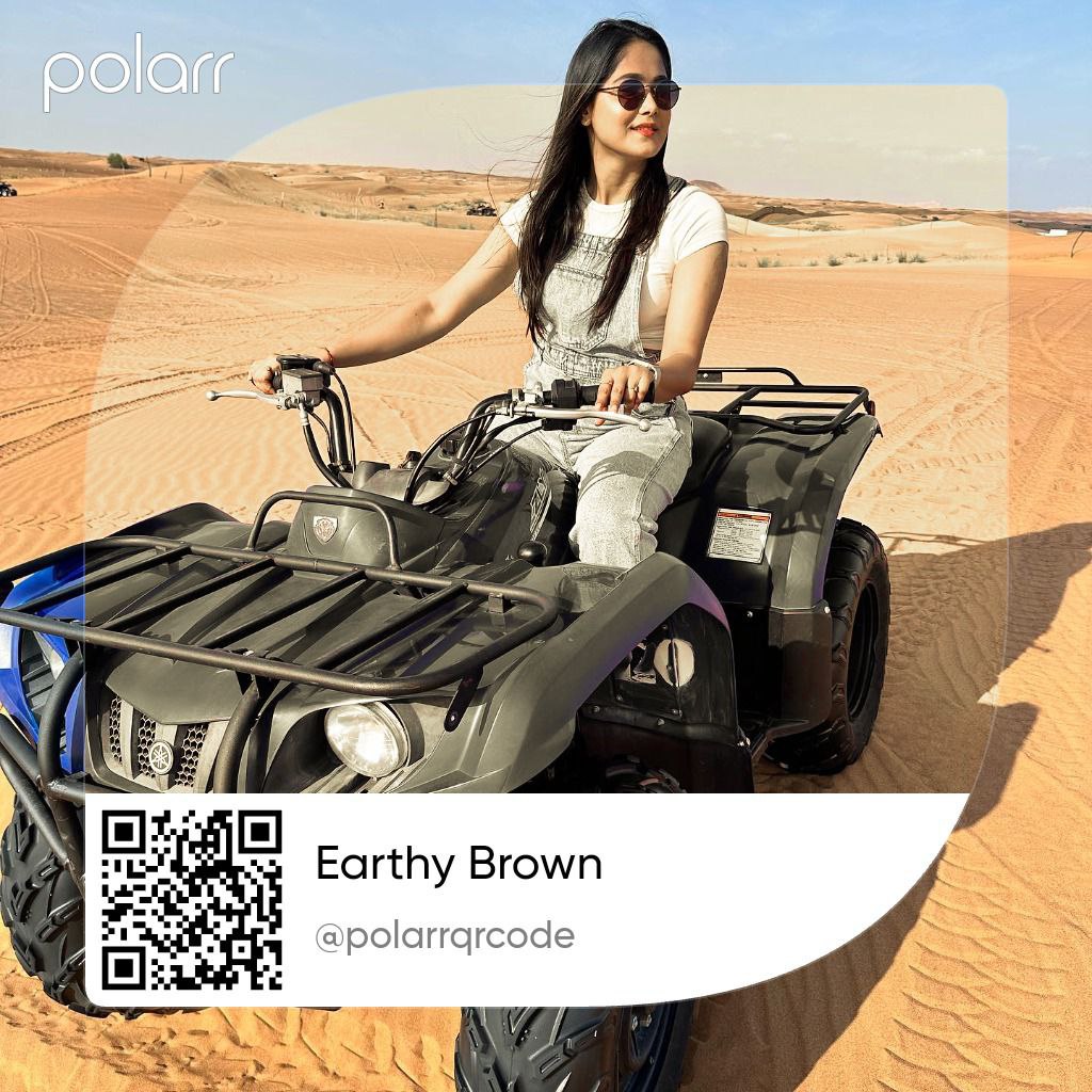 Earthy Brown Polarr QR Code